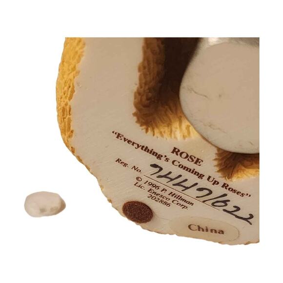 Enesco Cherished Teddies Rose 1996 Everything Is Coming Up Roses 202886 - Picture 7 of 9